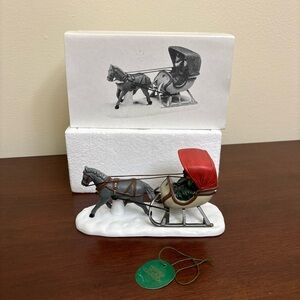 Dept 56 One Horse Open Sleigh from Heritage Village Collection 1988